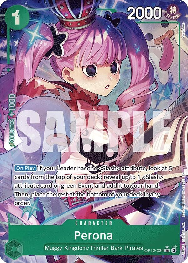 Image for Perona (Alternate Art) (OP12-034) - One Piece Card Game