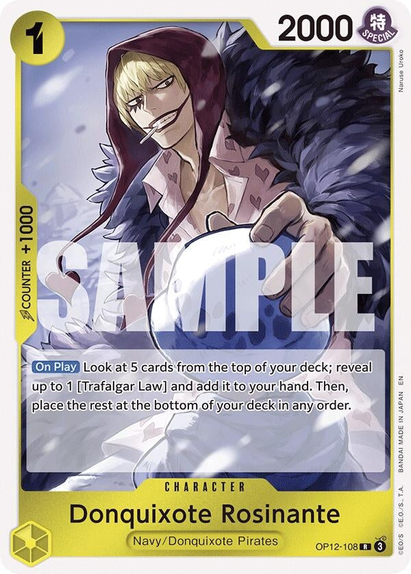 Image for Donquixote Rosinante (108) (OP12-108) - One Piece Card Game
