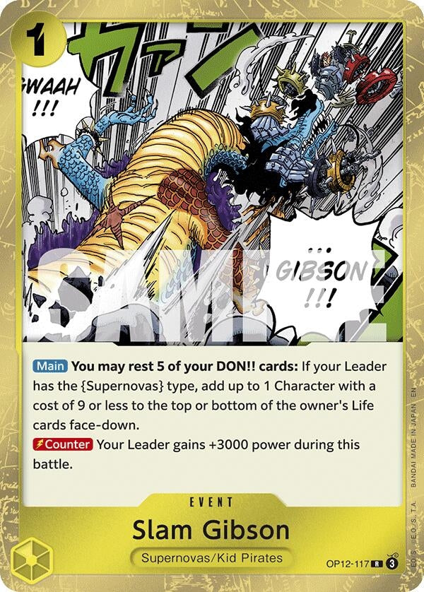 Image for Slam Gibson (OP12-117) - One Piece Card Game