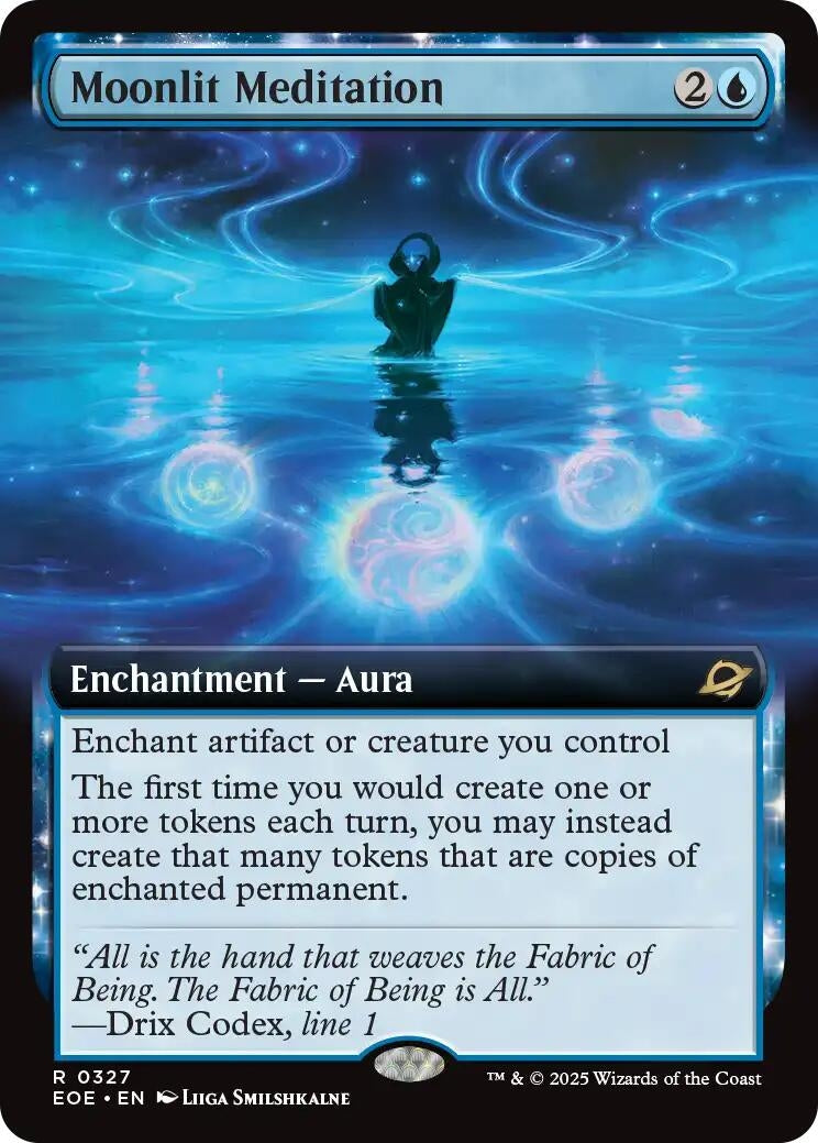 Image for Moonlit Meditation (Extended Art) (327) - Magic: The Gathering