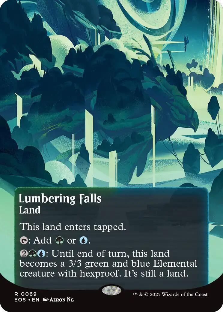 Image for Lumbering Falls (0069) (Borderless) (69) - Magic: The Gathering