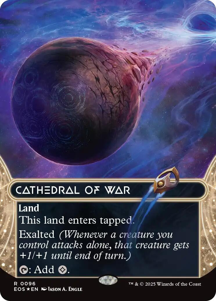 Image for Cathedral of War (0096) (Borderless) (Galaxy Foil) (96) - Magic: The Gathering