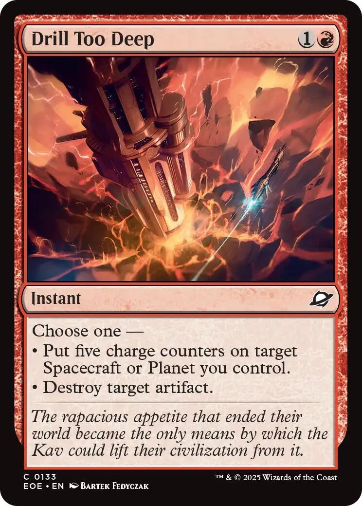 Image for Drill Too Deep (133) - Magic: The Gathering