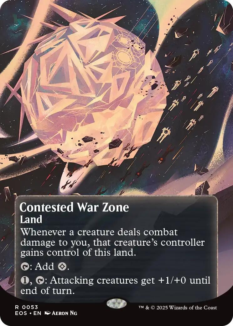 Image for Contested War Zone (0053) (Borderless) (53) - Magic: The Gathering