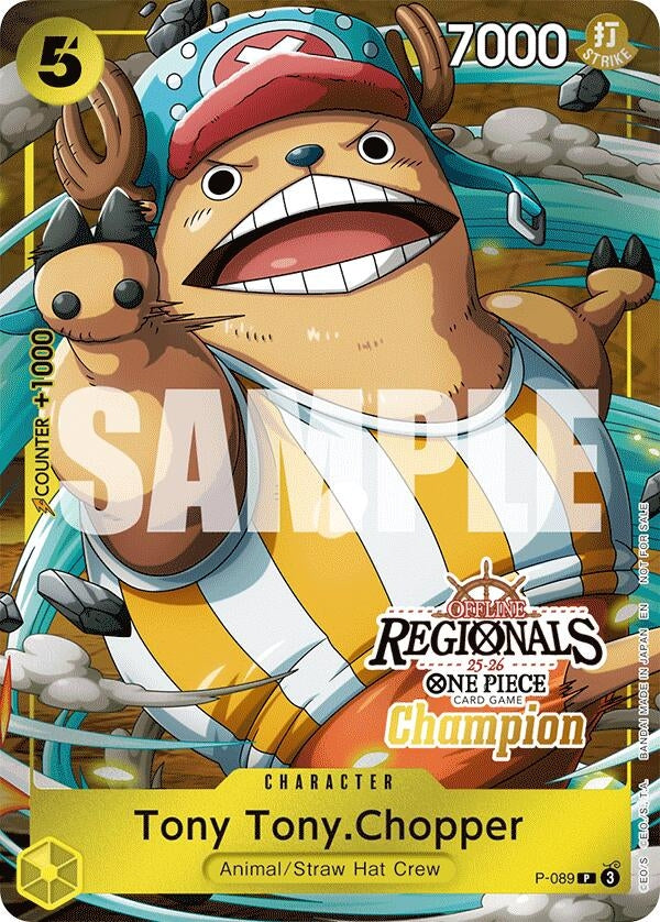 Image for Tony Tony.Chopper (Offline Regional Champion Card Set 2025 Vol.2) (P-089) - One Piece Card Game