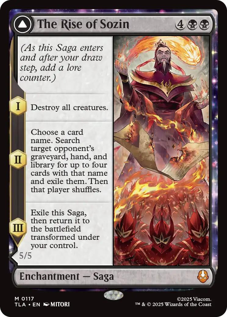 Image for The Rise of Sozin (117) - Magic: The Gathering