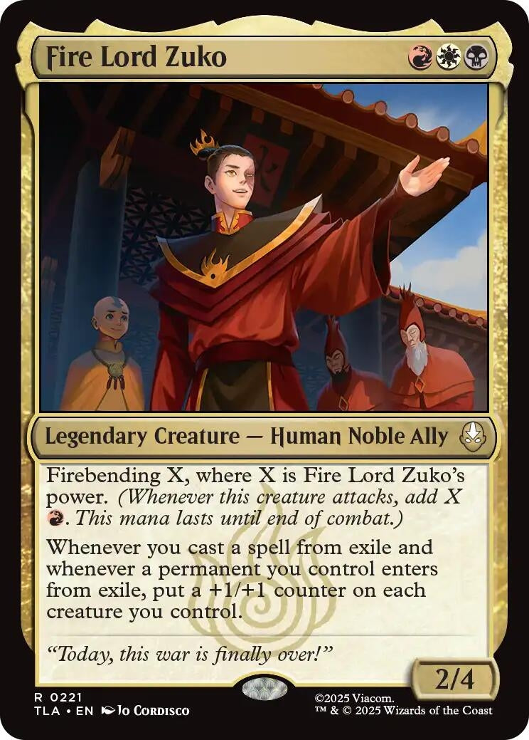 Image for Fire Lord Zuko (221) - Magic: The Gathering