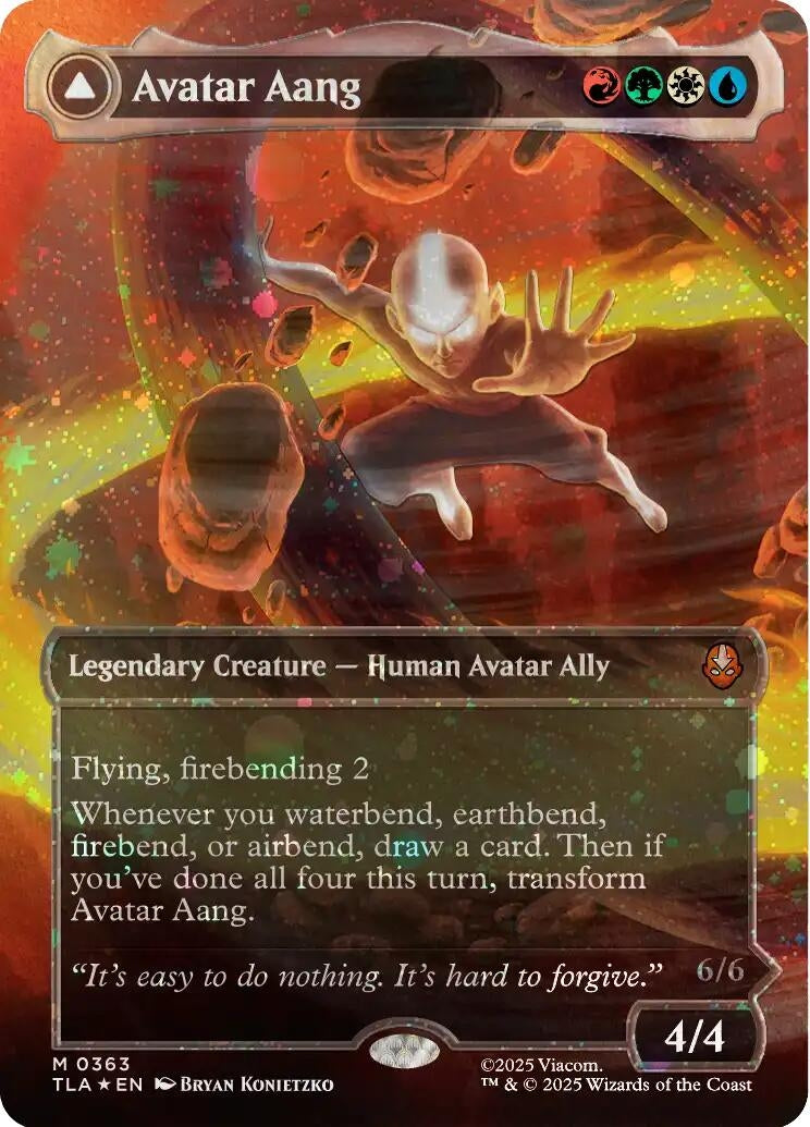 Image for Avatar Aang (Raised Foil) (363) - Magic: The Gathering