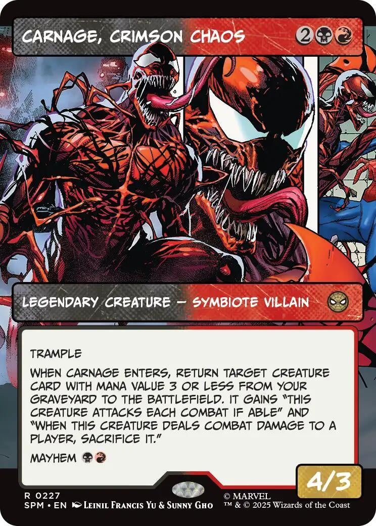 Image for Carnage, Crimson Chaos (Borderless) (227) - Magic: The Gathering