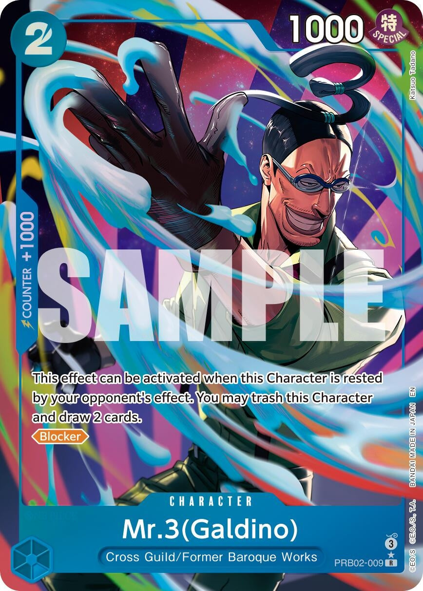 Mr.3(Galdino) - PRB02-009 (Alternate Art) (PRB02-009)