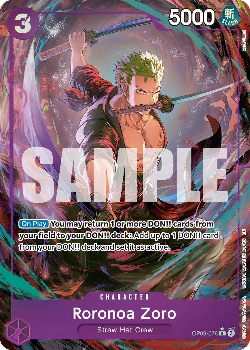 Roronoa Zoro - OP09-076 (Alternate Art) (OP09-076)