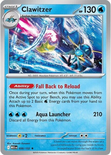Image for Clawitzer (038/132) - Pokemon