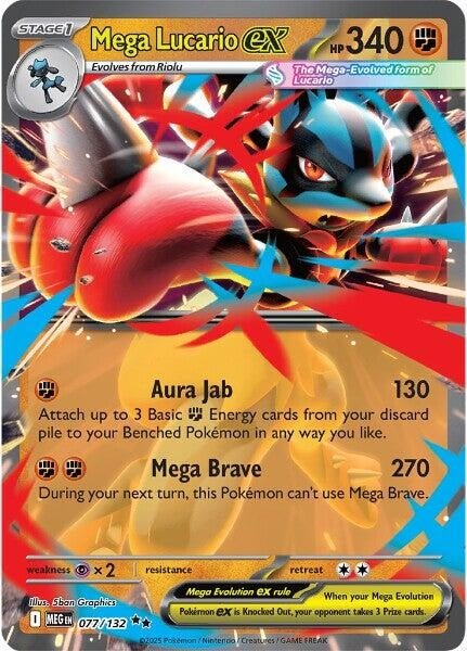 Image for Mega Lucario ex (077/132) - Pokemon