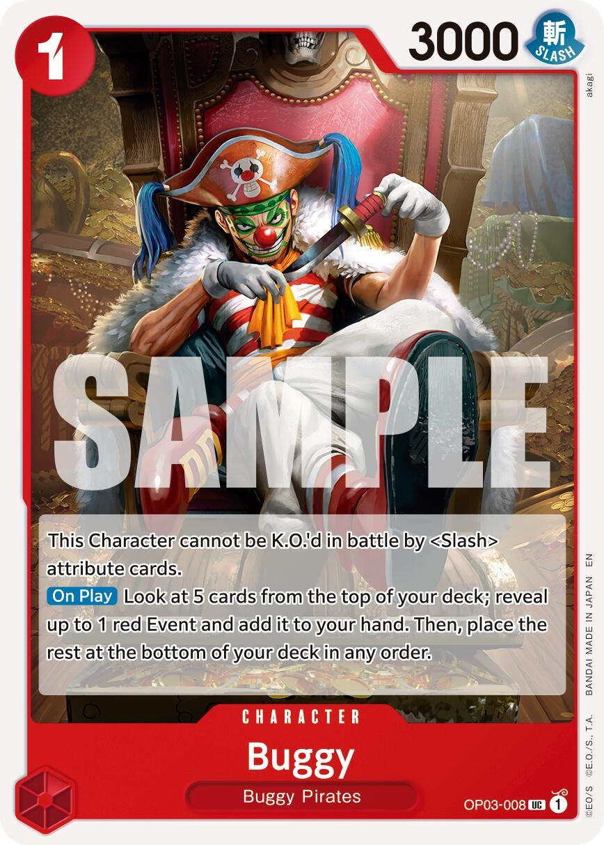 Image for Buggy - OP03-008 (Reprint) (OP03-008) - One Piece Card Game