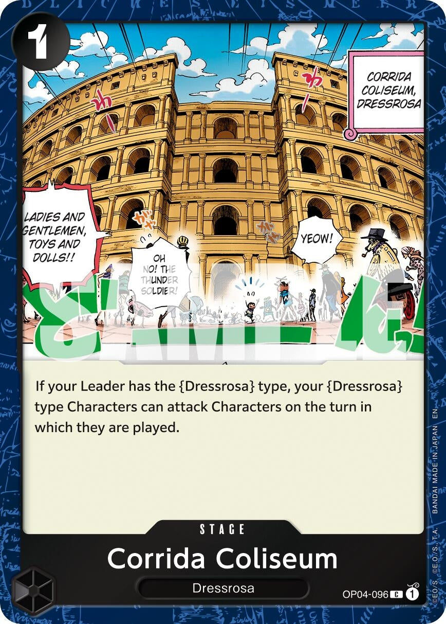Image for Corrida Coliseum (Pirate Foil) (OP04-096) - One Piece Card Game