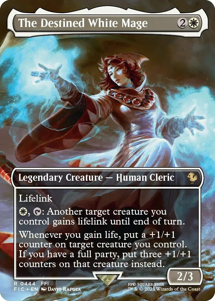 Image for The Destined White Mage (Borderless) (444) - Magic: The Gathering