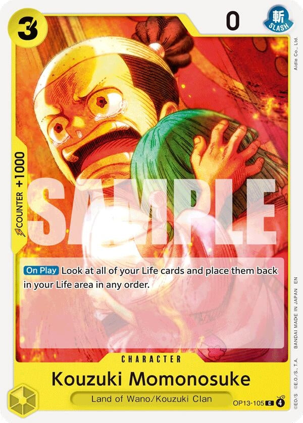 Image for Kouzuki Momonosuke (OP13-105) - One Piece Card Game