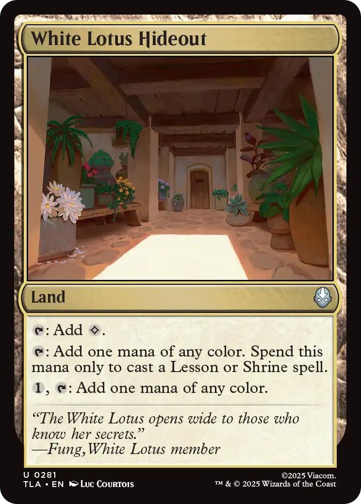 Image for White Lotus Hideout (281) - Magic: The Gathering