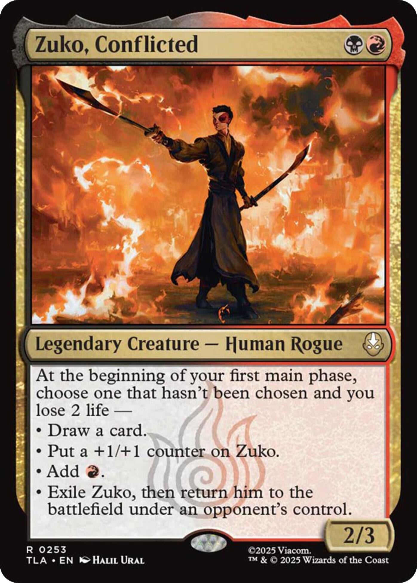 Image for Zuko, Conflicted (253) - Magic: The Gathering