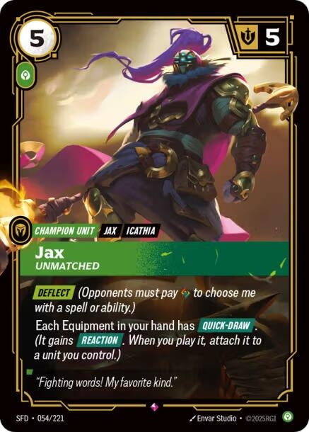 Jax - Unmatched (054/221)