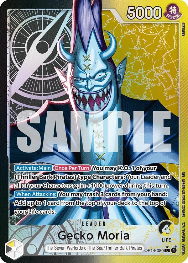 Gecko Moria - OP14-080 (Alternate Art) (OP14-080)