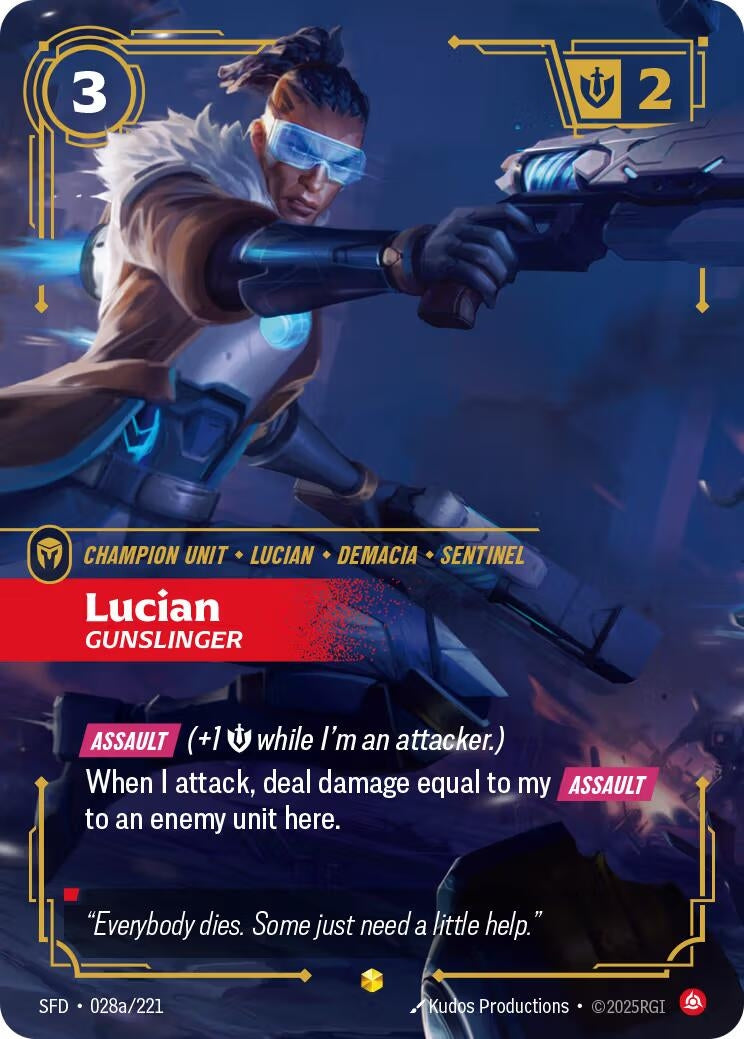 Lucian - Gunslinger (Alternate Art) (028a/221)