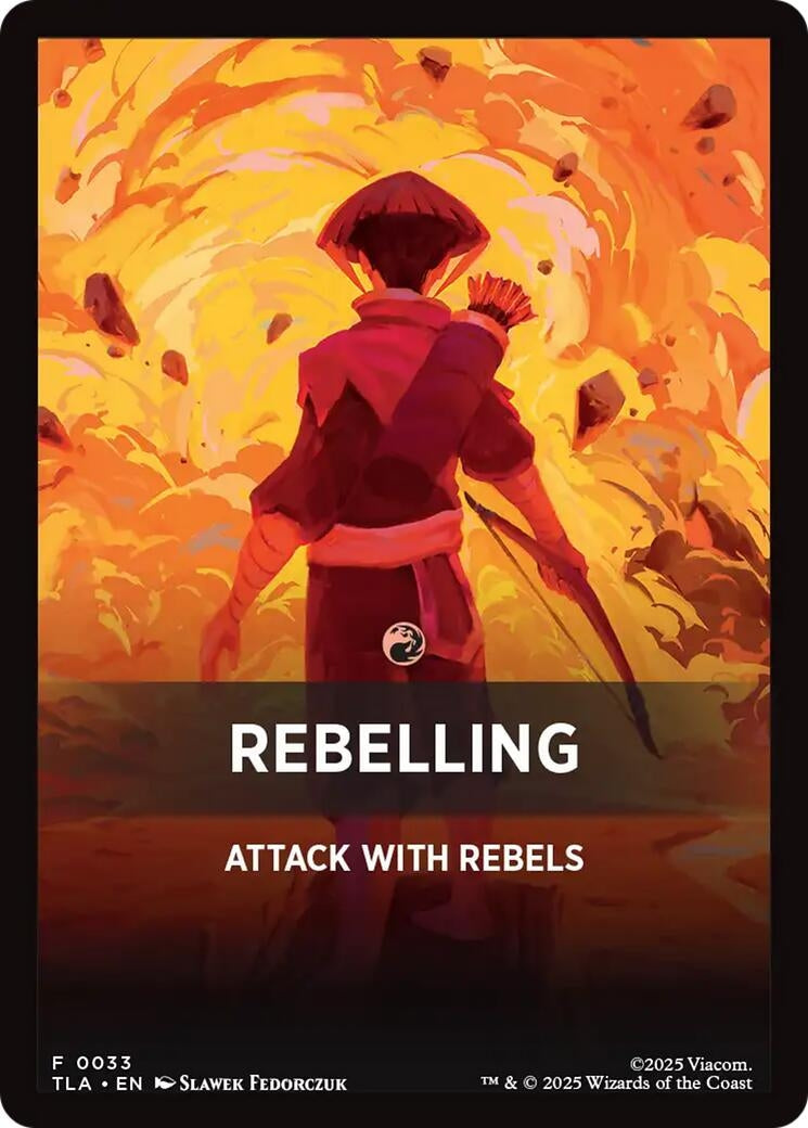 Image for Rebelling Theme Card (33) - Magic: The Gathering