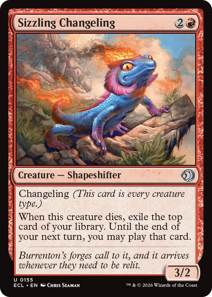 Image for Sizzling Changeling (155) - Magic: The Gathering