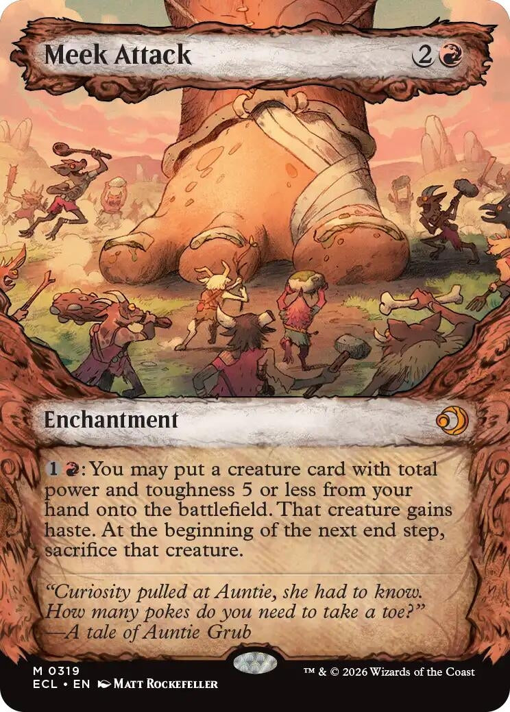 Image for Meek Attack (0319) (Showcase) (319) - Magic: The Gathering