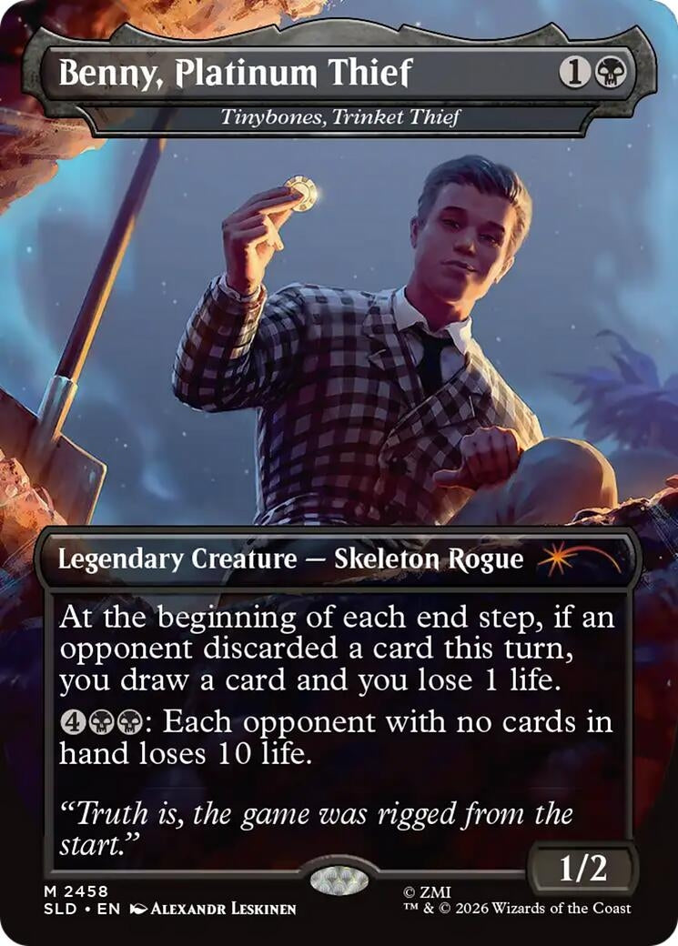 Image for Benny, Platinum Thief - Tinybones, Trinket Thief (2458) - Magic: The Gathering