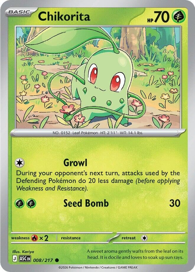 Image for Chikorita (008/217) - Pokemon