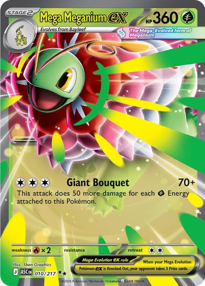 Image for Mega Meganium ex (010/217) - Pokemon