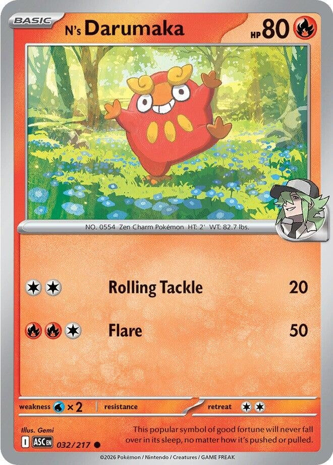 Image for N's Darumaka (032/217) - Pokemon