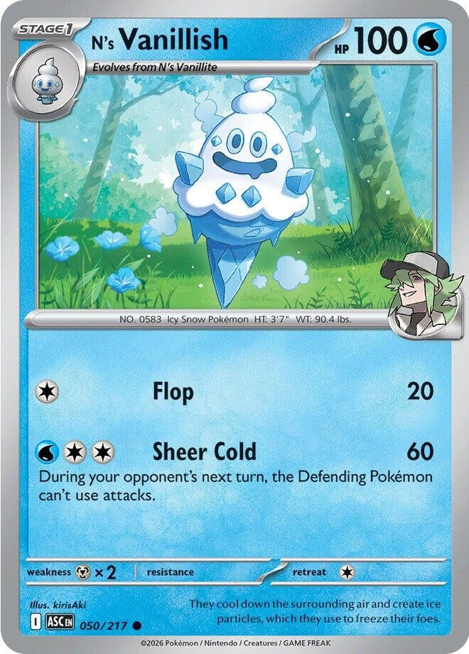 Image for N's Vanillish (050/217) - Pokemon