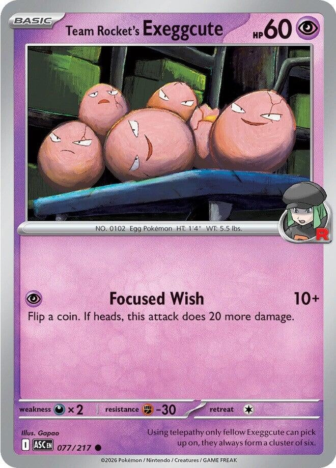 Image for Team Rocket's exeggcute (077/217) - Pokemon
