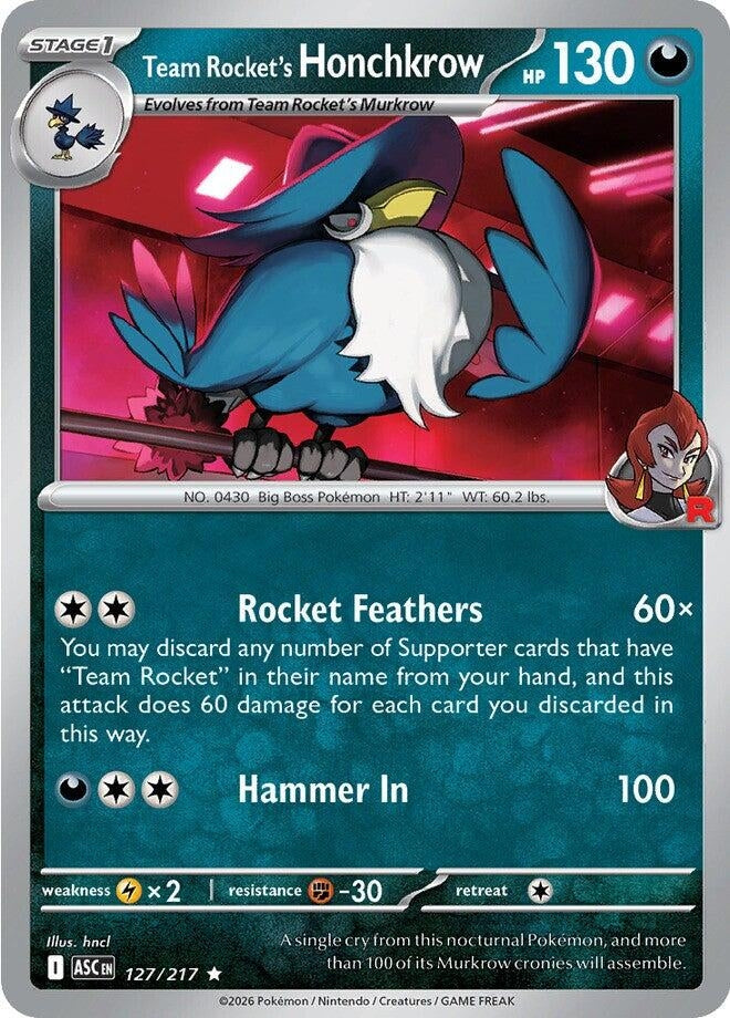 Team Rocket's Honchkrow (127/217)