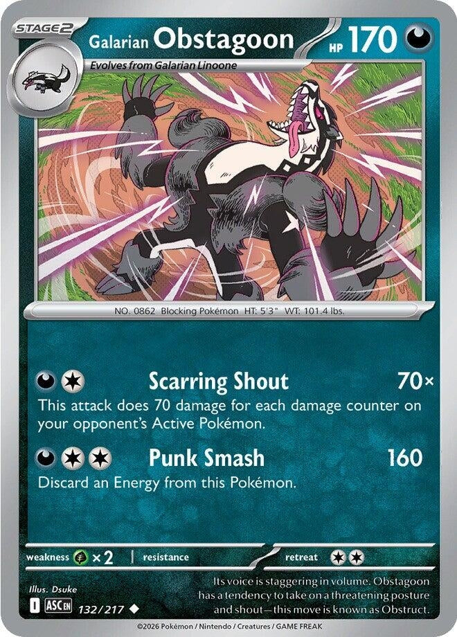 Image for Galarian Obstagoon (132/217) - Pokemon