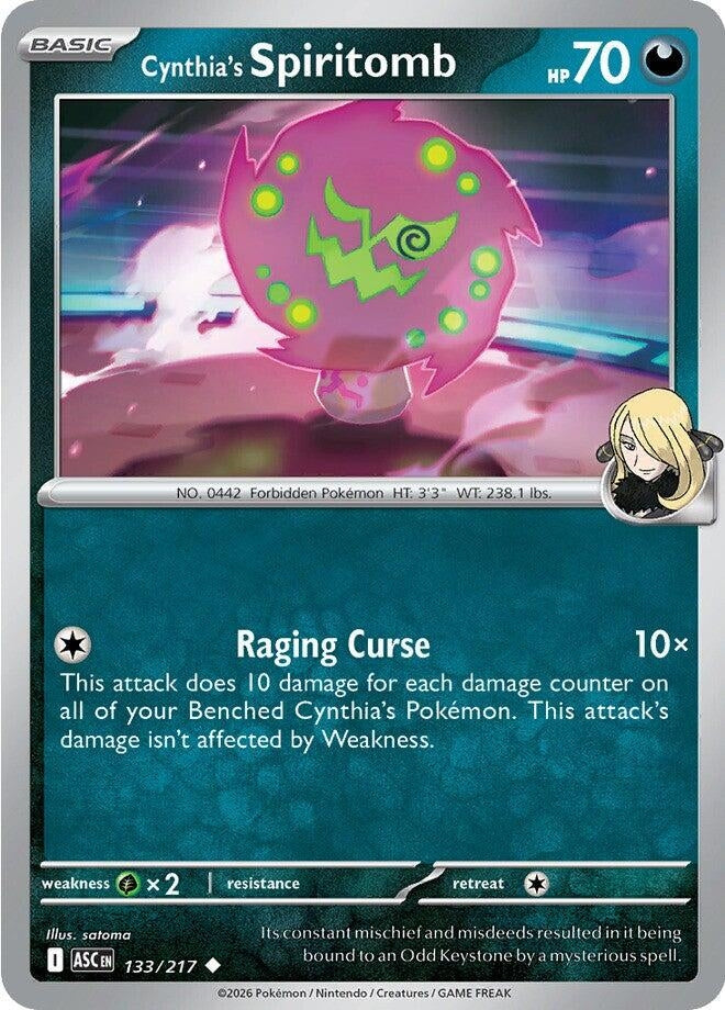 Image for Cynthia's Spiritomb (133/217) - Pokemon