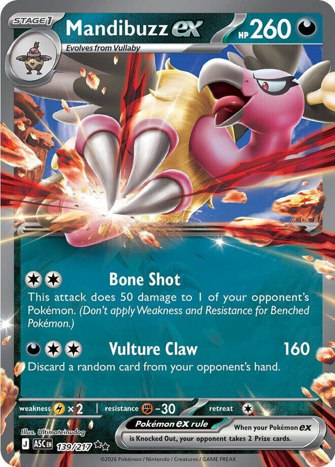 Image for Mandibuzz ex (139/217) - Pokemon