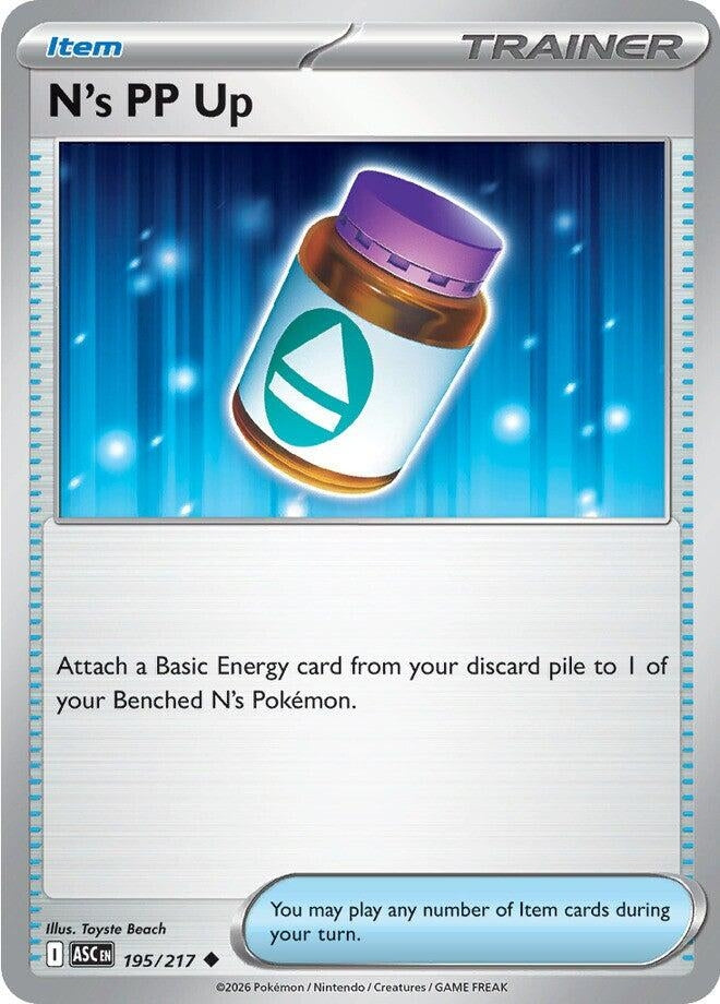 Image for N's PP Up (195/217) - Pokemon