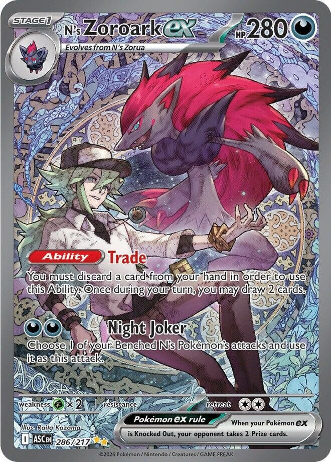 Image for N's Zoroark ex (286/217) - Pokemon