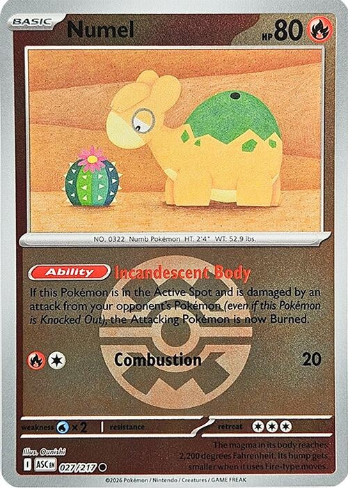 Image for Numel - 027/217 (Quick Ball) (027/217) - Pokemon