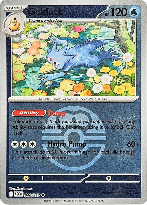 Image for Golduck (Love Ball) (040/217) - Pokemon
