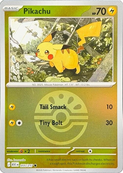 Image for Pikachu (Friend Ball) (055/217) - Pokemon