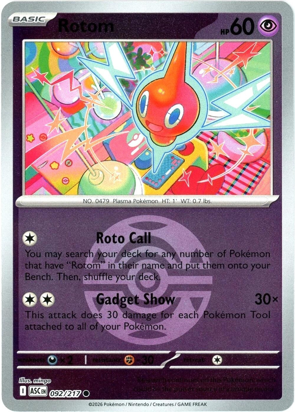 Image for Rotom (Dusk Ball) (092/217) - Pokemon