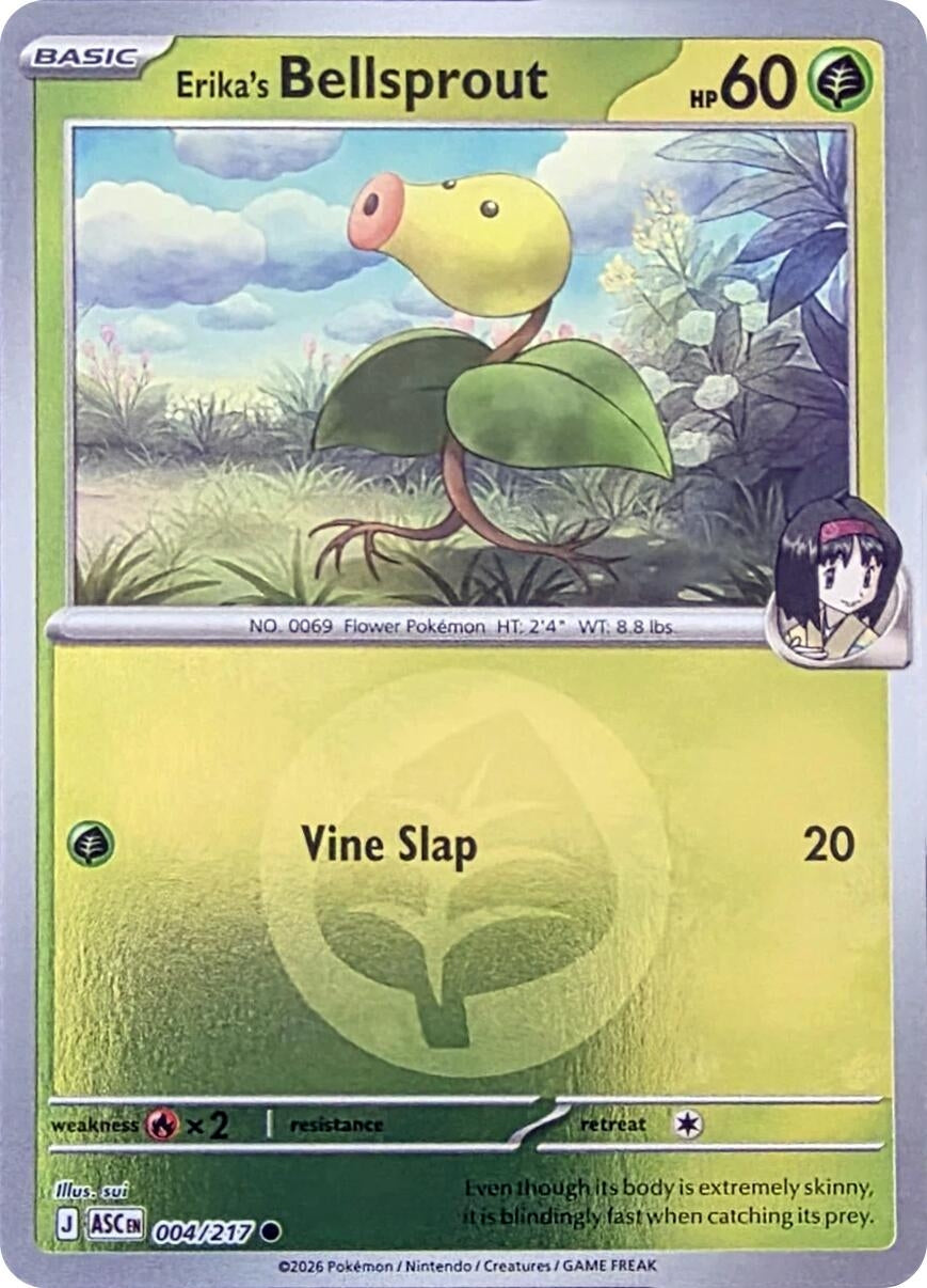 Image for Erika's Bellsprout (Energy Symbol Pattern) (004/217) - Pokemon