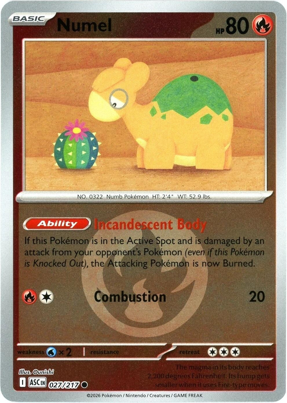 Image for Numel - 027/217 (Energy Symbol Pattern) (027/217) - Pokemon