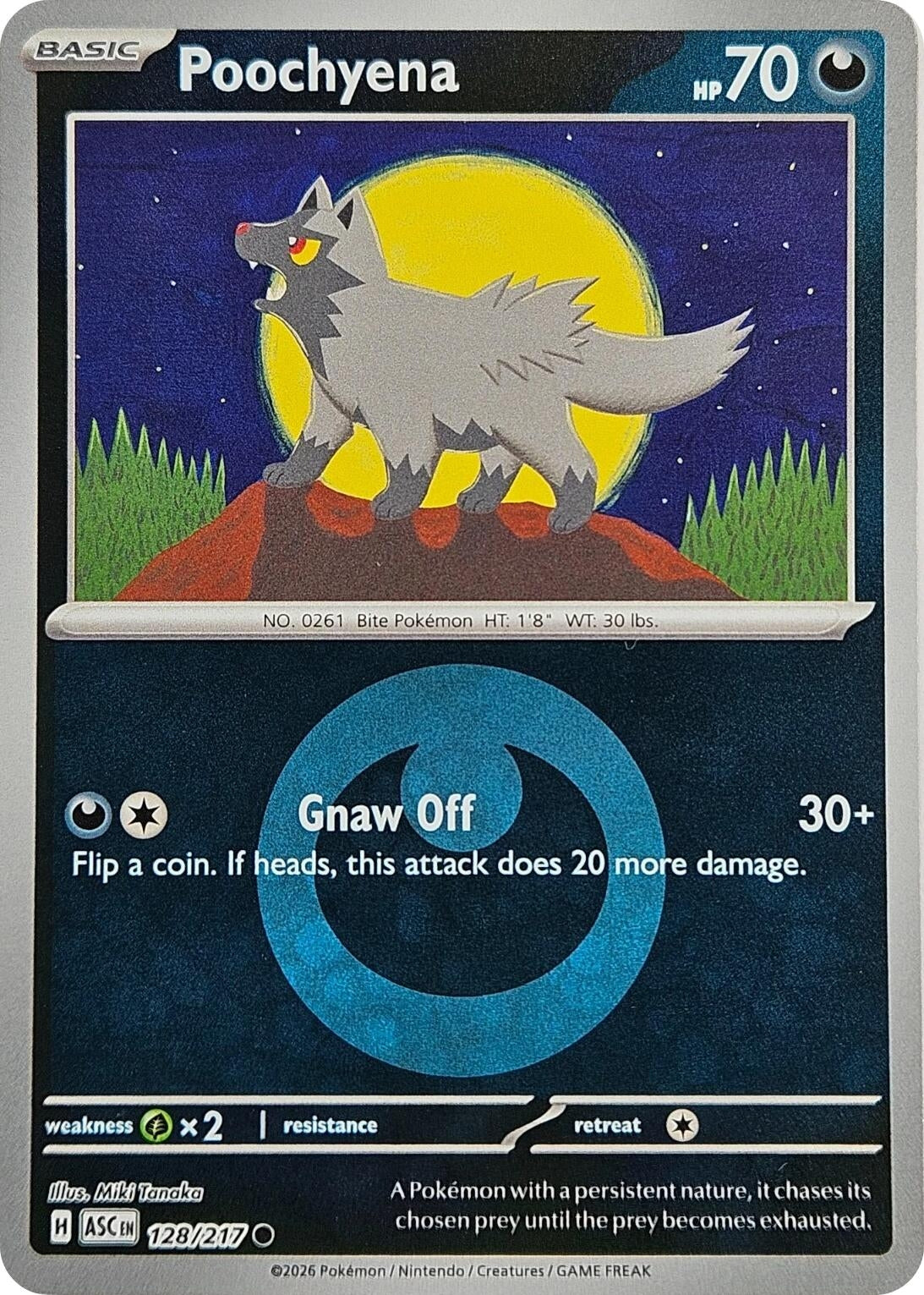 Image for Poochyena (Energy Symbol Pattern) (128/217) - Pokemon