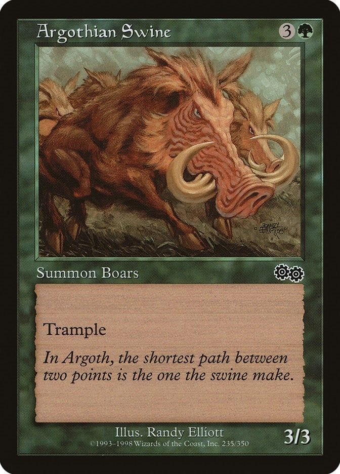 Image for Argothian Swine (235) - Magic: The Gathering