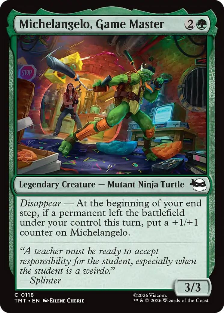Michelangelo, Game Master (118)